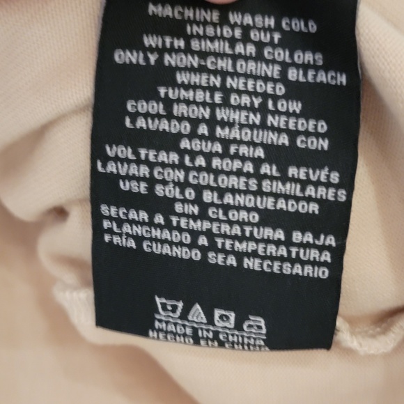 HUF Patches Polo Tee Women’s Size Small Stone Long Sleeve T-Shirt Cropped Skater - Picture 7 of 7